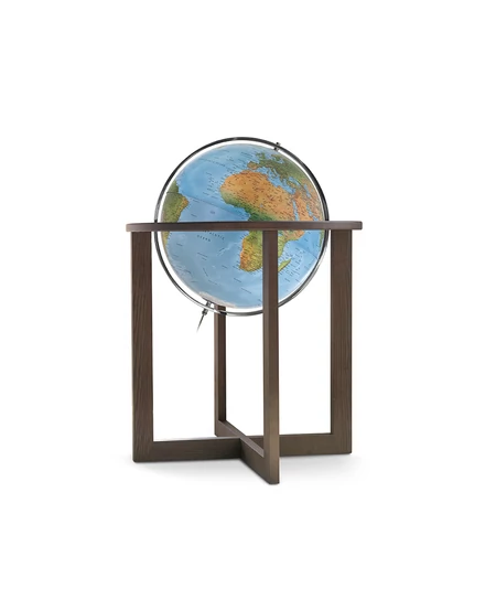 Cartographia-Glob pamantesc CROSS Blue DUO, 50 cm - talpa din lemn de frasin, meridian din metal - 8000623001158