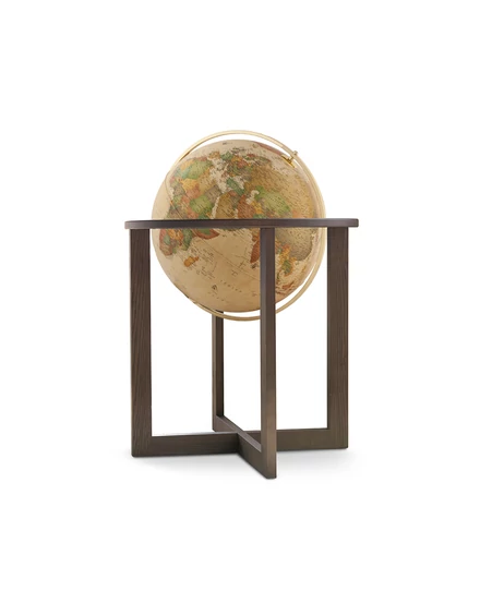 Cartographia-Glob pamantesc CROSS Antique, 50 cm - iluminat, talpa din lemn de frasin, meridian din metal, National Geographic (limba engleza)