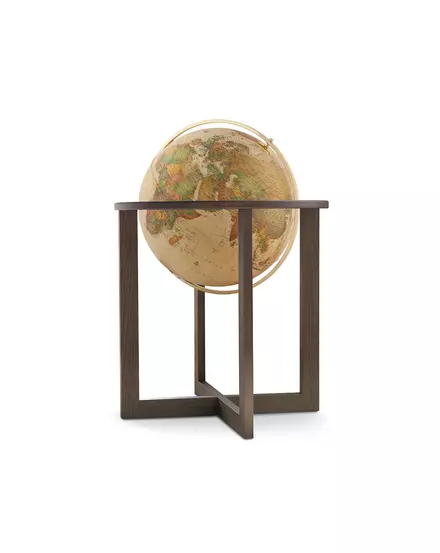 Cartographia-Glob pamantesc CROSS Antique, 50 cm - iluminat, talpa din lemn de frasin, meridian din metal, National Geographic (limba engleza)