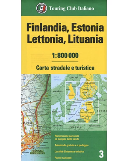 Cartographia-Finlanda, Estonia, Letonia, Lituania harta-9788836575183