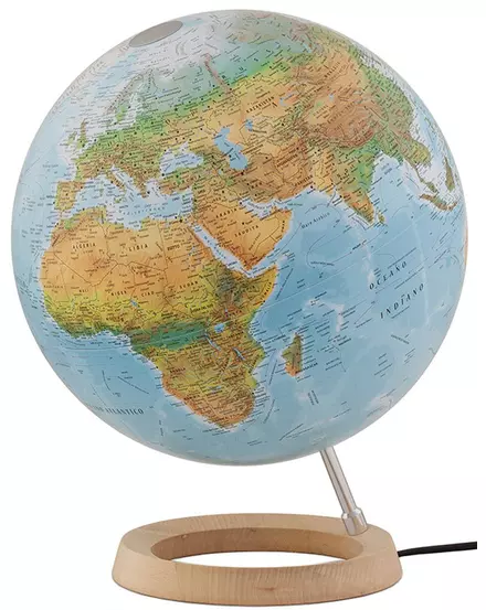 Cartographia-Glob pământesc FULL CIRCLE 2, 30 cm - iluminat, talpa din lemn, duo-8007239977990