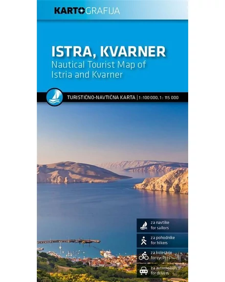 Cartographia-Istria - Golful Kvarner harta turistică și maritim-3830048524292