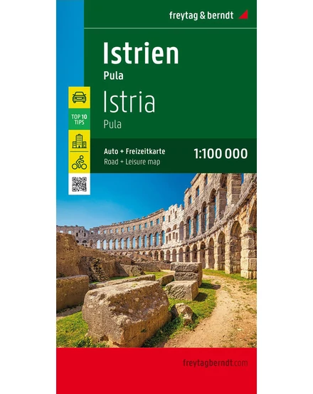 Cartographia-Istria - Pula harta 1:100 000 (Freytag)-9783707916577