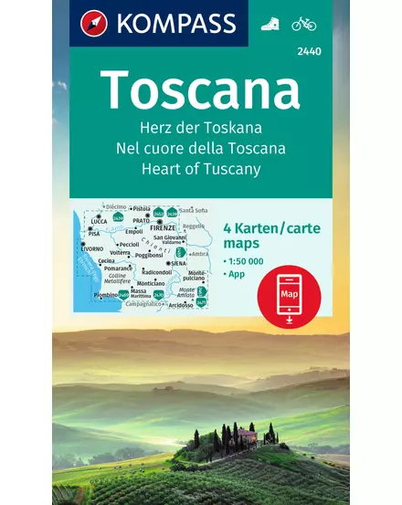 Cartographia-K 2440 Toscana harta turistică-9783991215783