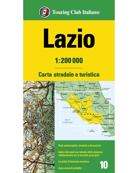 Cartographia-Lazio harta regiunii-TCI-9788836579006