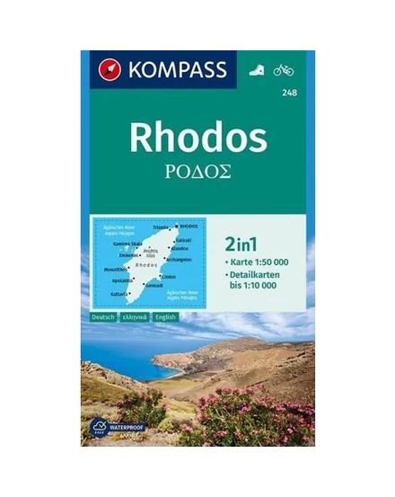 Cartographia-K 248 Rodos (Rhodos) harta-9783990447192