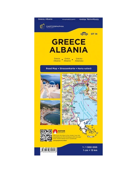 Cartographia-Grecia, Albania harta rutiera-97896368000048