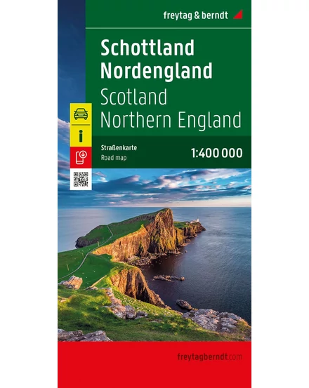 Cartographia-Scotia si Anglia Nord harta - Freytag-9783707924060