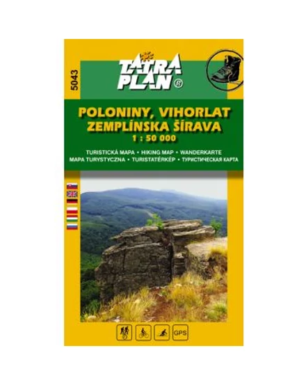 Cartographia-TP5043 Národný park Poloniny, Munţii Vihorlat, Zemplínska šírava harta turistică 1:50 000 - TatraPlan-9788089904037