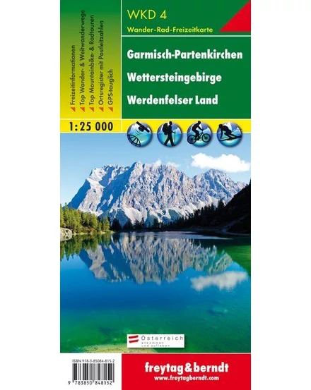 Cartographia-WKD4 Garmish-Partenkirchen harta turistică - Freytag-9783850848152