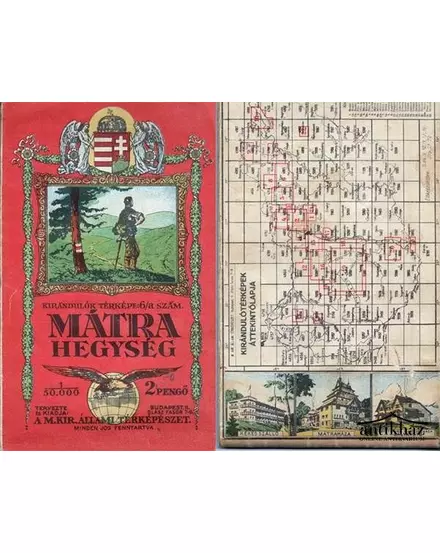 Cartographia - Munții Matra harta (1933) - HM - 9632567633004