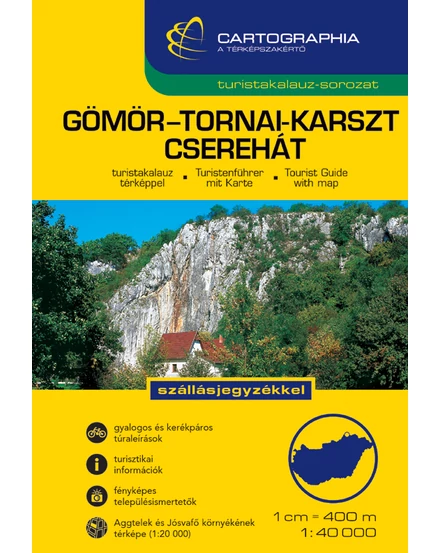 Cartographia-Gömör-Tornai-karszt, Cserehát ghid turistic-9789633531440