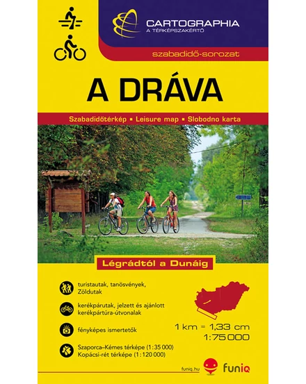 Cartographia-Drava harta sporturi nautice și ciclism-9789633528297