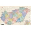 Harta regionala Ungaria II., harta de perete (maghiară) - 98x62 cm - Folie laminată