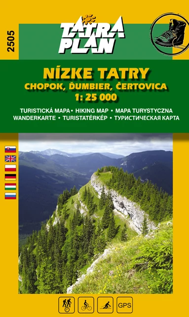 TP2505 Tatra de Jos, Chopok harta turistică