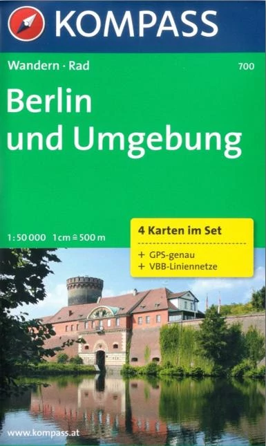 K 700 Berlin și împrejurimi harta turistică