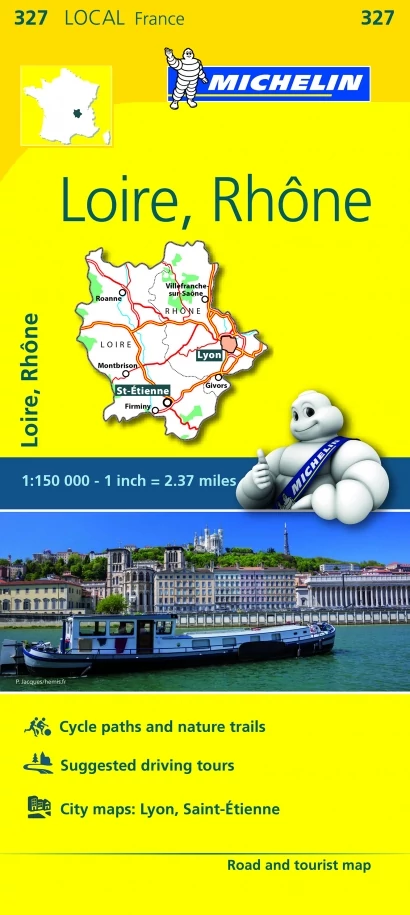 Loire/Rhone harta - Michelin (327)