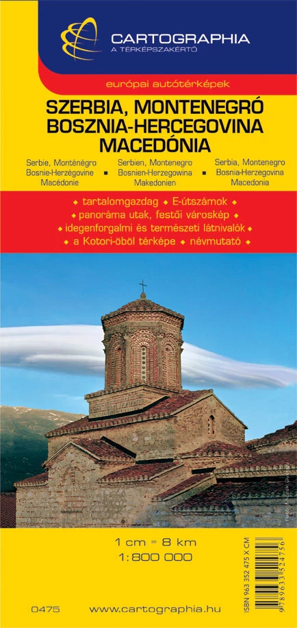 Serbia, Muntenegru, Bosnia și Herțegovina, Macedonia, Kosovo harta