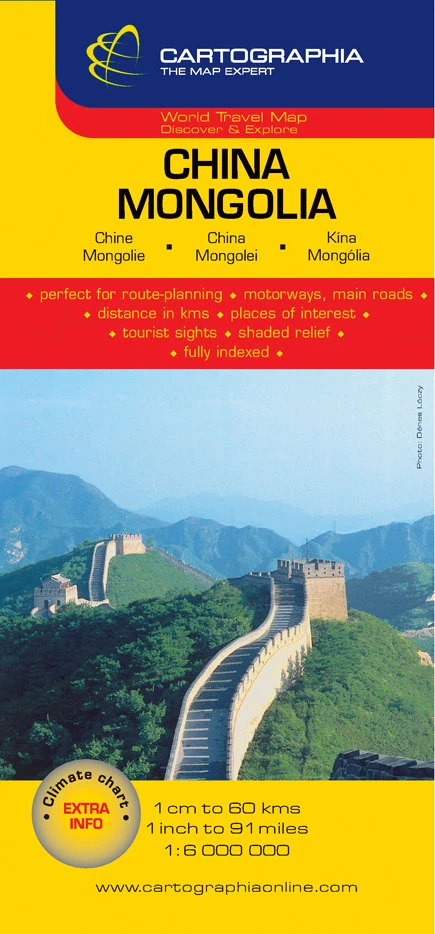China, Monolia harta