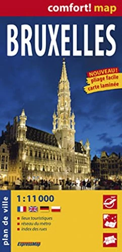 Bruxelles harta laminată