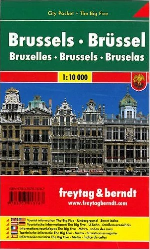 Bruxelles City Pocket harta laminată (Pocket)