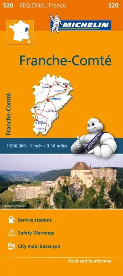 Franche Comte harta regiunii (520)
