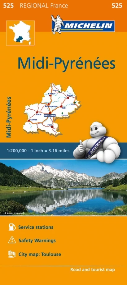 Midi Pirinei harta regiunii