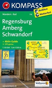 K 176 Regensburg și împrejurimi harta turistică