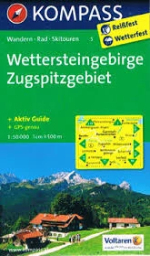 K 5 Wettersteingebirge, Zugspitzgebiet harta turistică