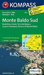 K 692 Monte Baldo Sud harta turistică
