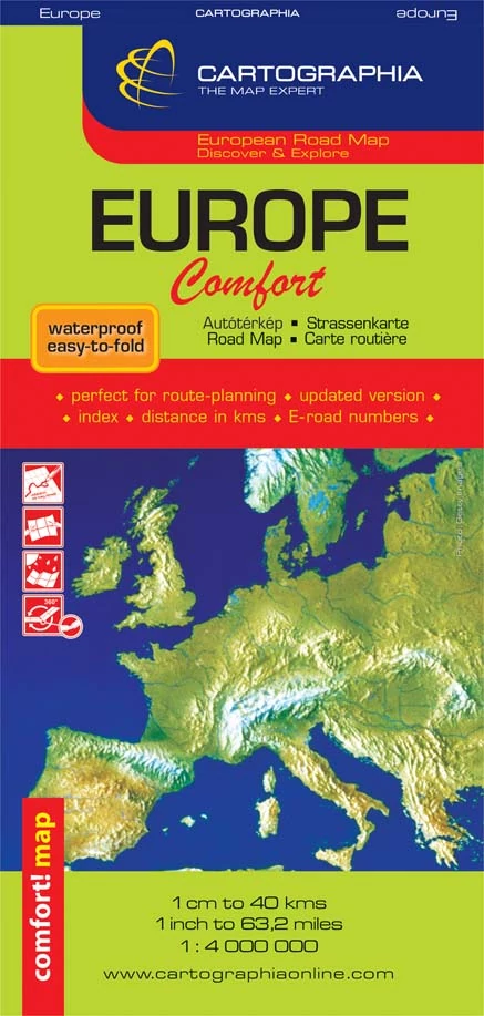 Europa harta Comfort (laminată)
