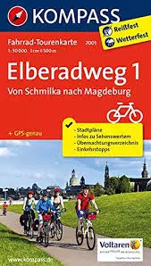 K 7001 Elba1. Schmilka - Magdeburg  -  Harta pentru ciclism