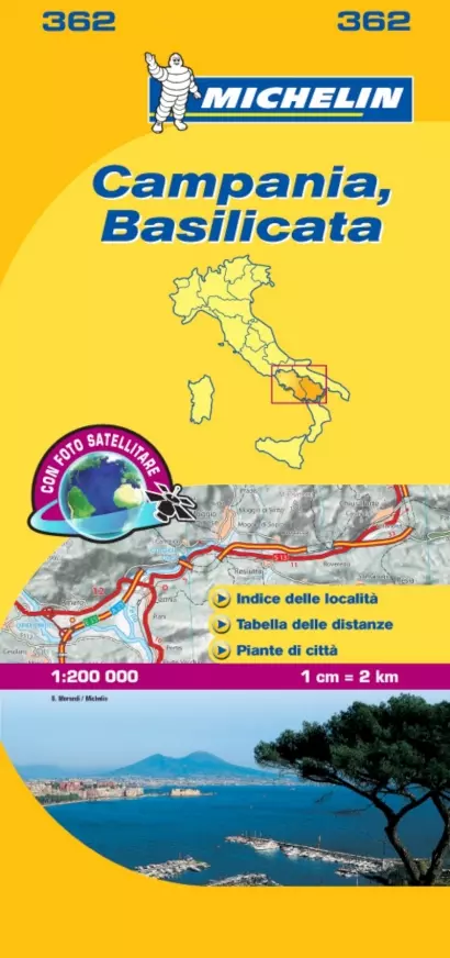 Italia harta regiunii: Campania, Basilicata (362)