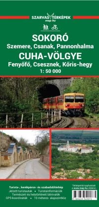 Harta turistică Sokoró, Valea Cuhei - Szarvas