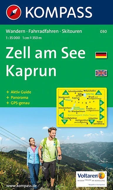 K 030 Zell am See - Kaprun harta turistică