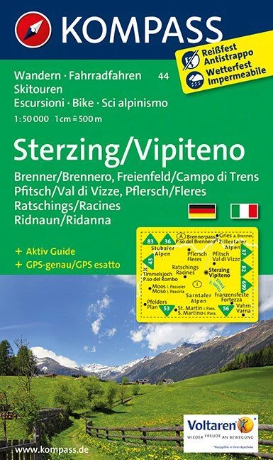 K 44 Sterzing / Vipiteno harta turistică