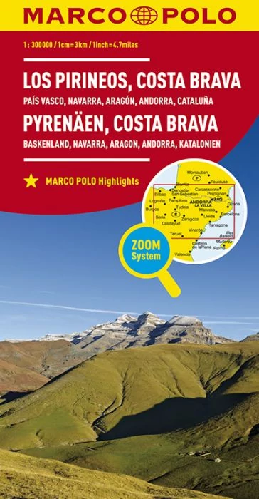 Pirinei, Costa Brava harta