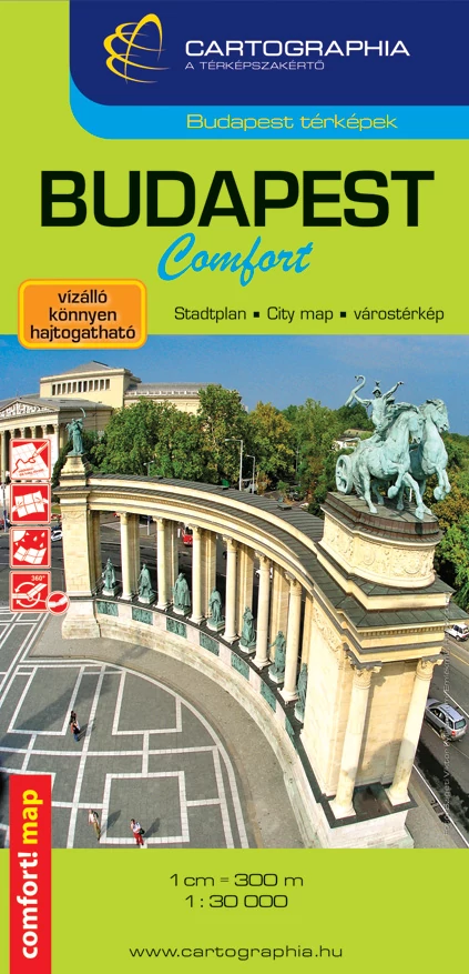 Hartă Comfort Budapesta (laminat)