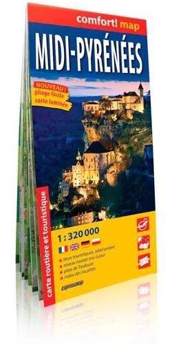 Midi Pirenei (Sud) harta Comfort (laminat)