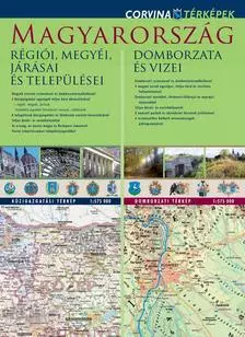 Regiuni, judete și dealurile / Ungariei harta duo (maghiară)