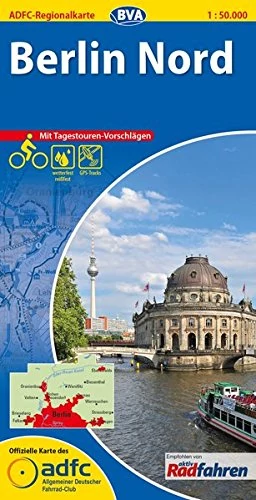ADFC harta de ciclism - Berlinul de Nord