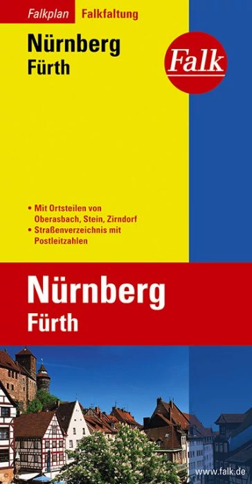 Nürnberg harta orașului - Falk