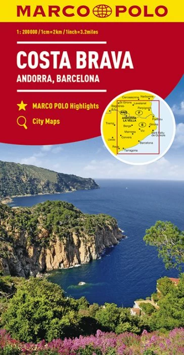 Costa Brava, Andorra harta