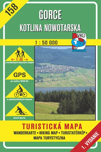 HM 158 Harta turistică Munții Gorce