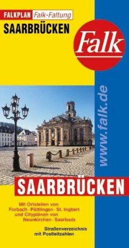 Saarbrücken  harta orașului - Falk