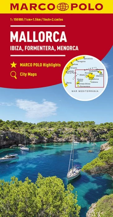 Mallorca, Ibiza, Formentera, Menorca harta