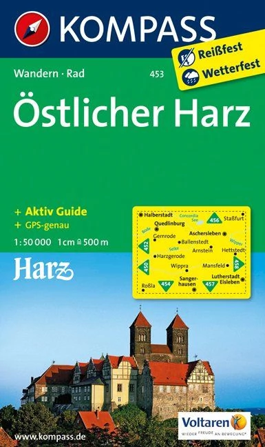 K 453 Östlicher Harz (Est) harta turistică