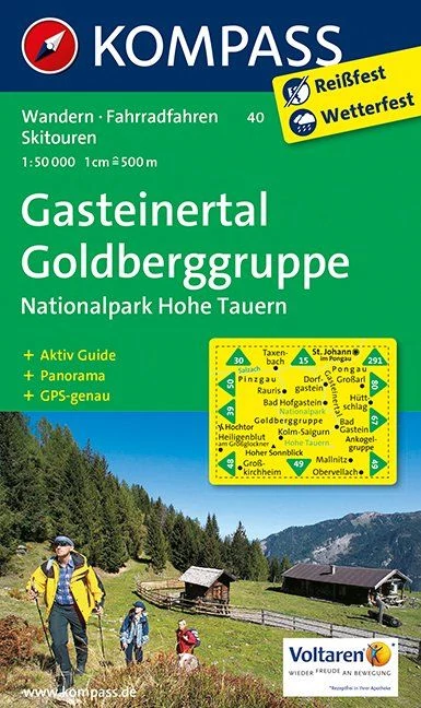 K 40 Gasteinertal / Goldberggru harta turistică