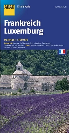 Franţa/ Luxemburg harta  - ADAC