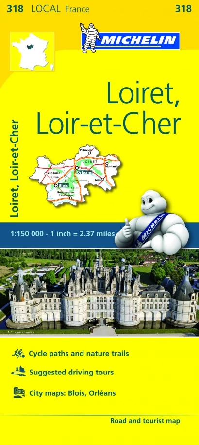 Loiret / Loir-et-Cher harta regiunii (318)